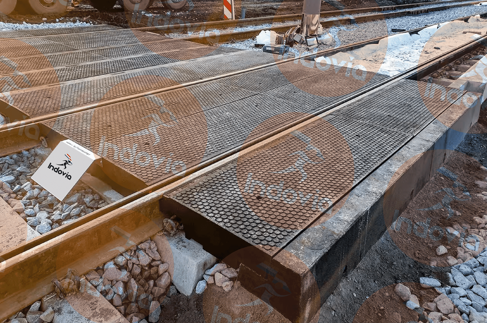 Rubber Edge Beam showing same profile as concrete alternatives